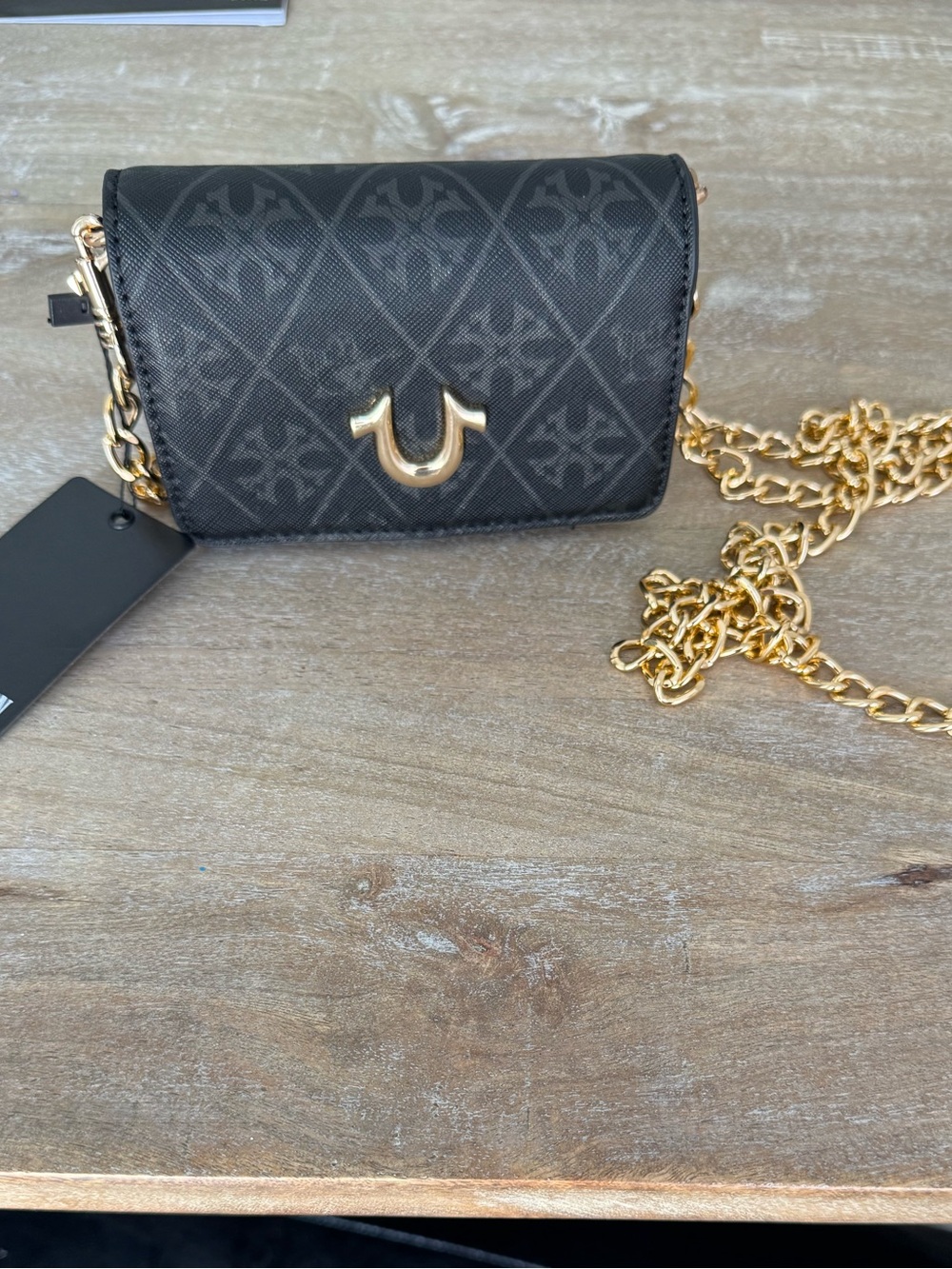 True Religion Monogram Chain Handbag New